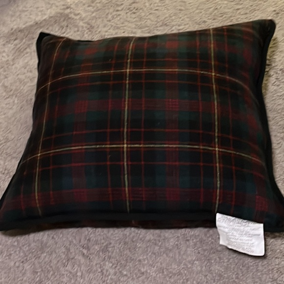 Ralph Lauren Accents Polo Ralph Lauren Throw Pillow Plaid Red Green Yellow 2x20 Holiday
